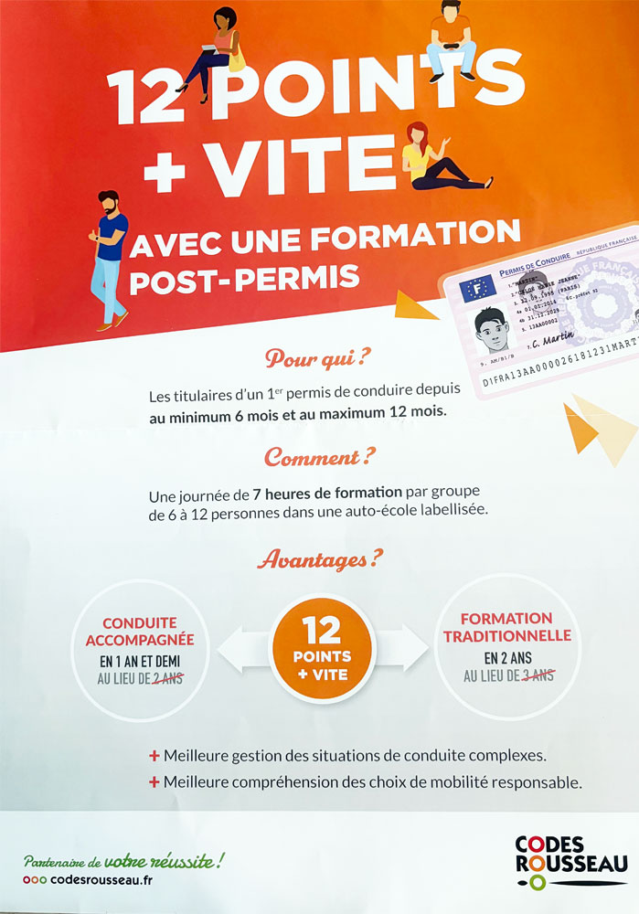 stage-post-permis-affiche Auto-école Cadierenne stage post permis